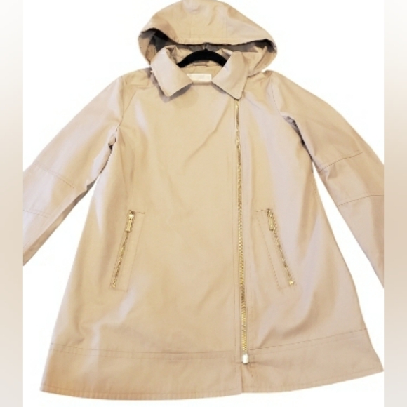 NWT Michael Kors short trench coat size Large ☀️ - Picture 2 of 10